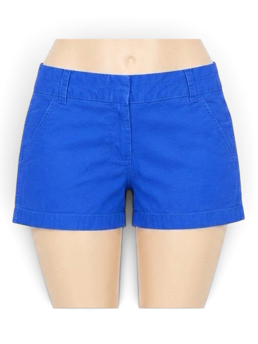 NWT J. Crew Chino Buttery Twill City Fit Blue Shorts - Size 4